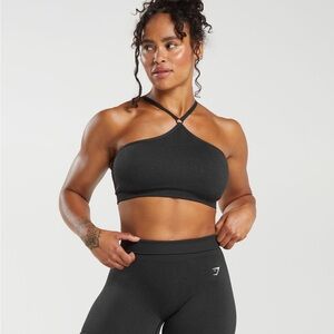 Gymshark Black Halter Sports Bra